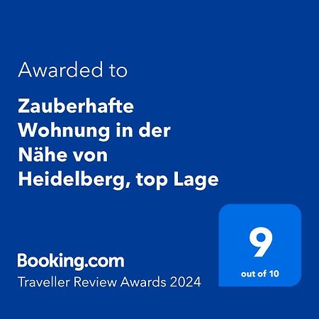 Zauberhafte Wohnung In Der Naehe Von Heidelberg, Top Lage Хиршхорн Экстерьер фото